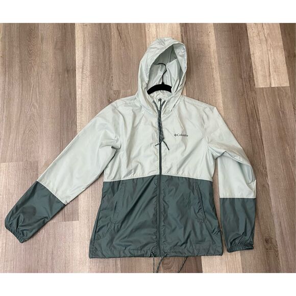 Columbia Flash Forward Windbreaker Green/Blue Jacket - Women's Size XS, MSRP $50 - Picture 3 of 11